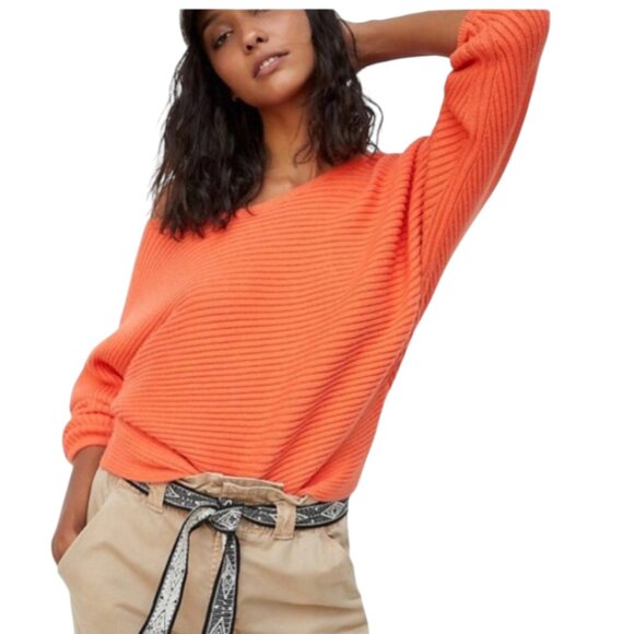 By Anthropologie Kendall Ribbed Boat Neck Sweater - Picture 2 of 7